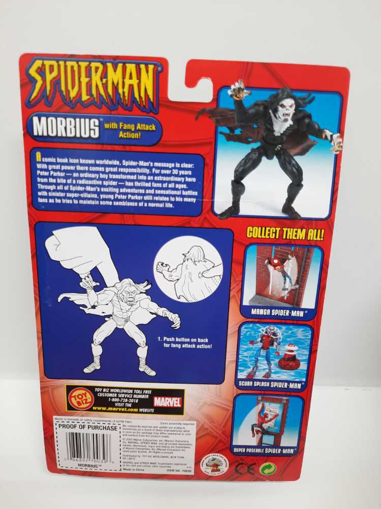 Morbius - Toy Biz (Spider-Man) action figure collectible [Barcode 086892700396] - Main Image 2