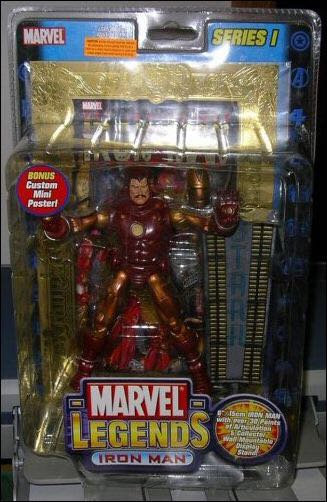 Toybiz Marvel Legends Series I Iron Man (Gold Collectors) - Toy Biz (Marvel Legends) action figure collectible [Barcode 086892701478] - Main Image 2