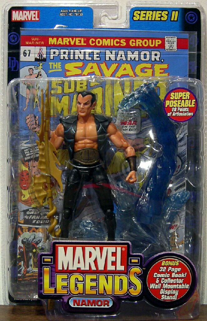 Series 2 Namor 2002 - Toybiz (Marvel Legends Series II) action figure collectible [Barcode 086892701522] - Main Image 1