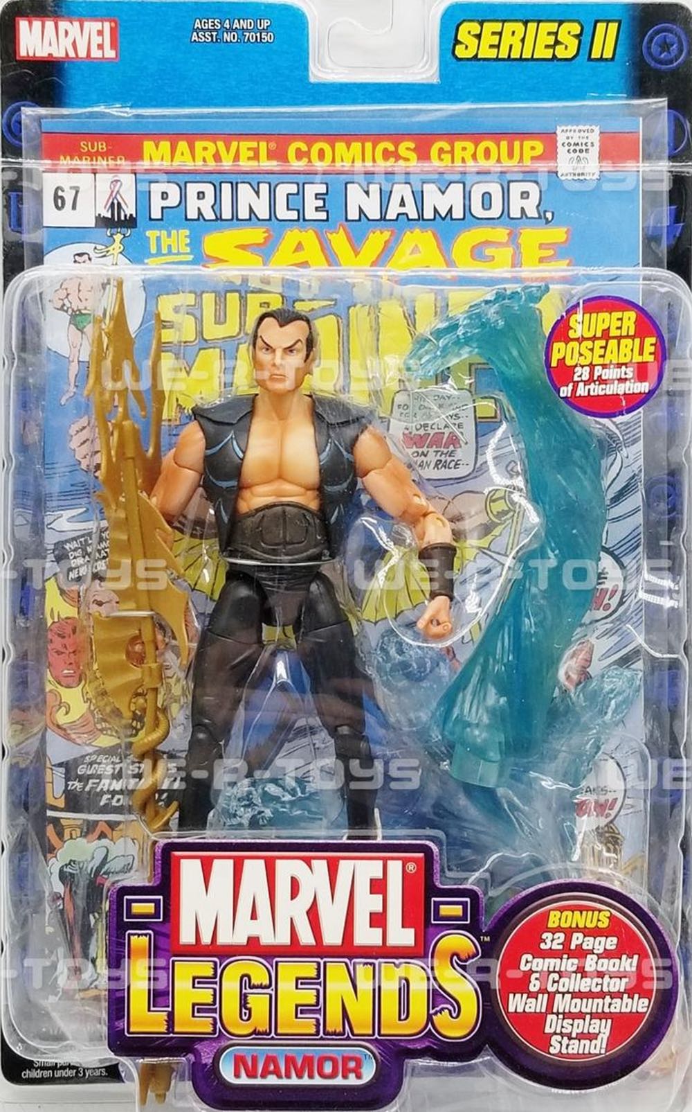 Series 2 Namor 2002 - Toybiz (Marvel Legends Series II) action figure collectible [Barcode 086892701522] - Main Image 4