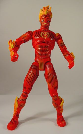 Marvel Legends Human Torch series II - Toy Biz (Marvel Legends - Series II) action figure collectible [Barcode 086892701546] - Main Image 2