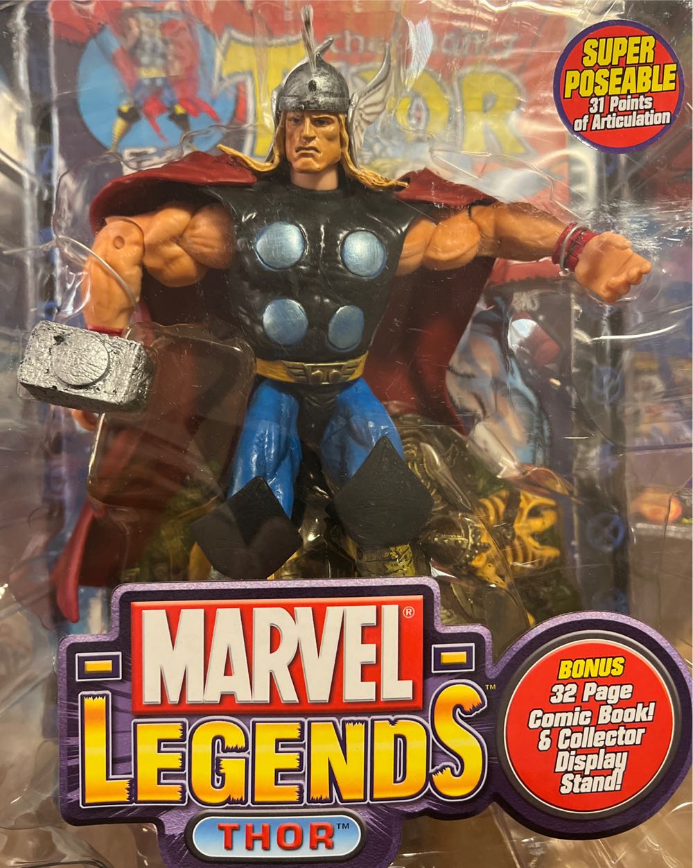 Thor - Toy Biz (Marvel Legends) action figure collectible [Barcode 086892701591] - Main Image 3