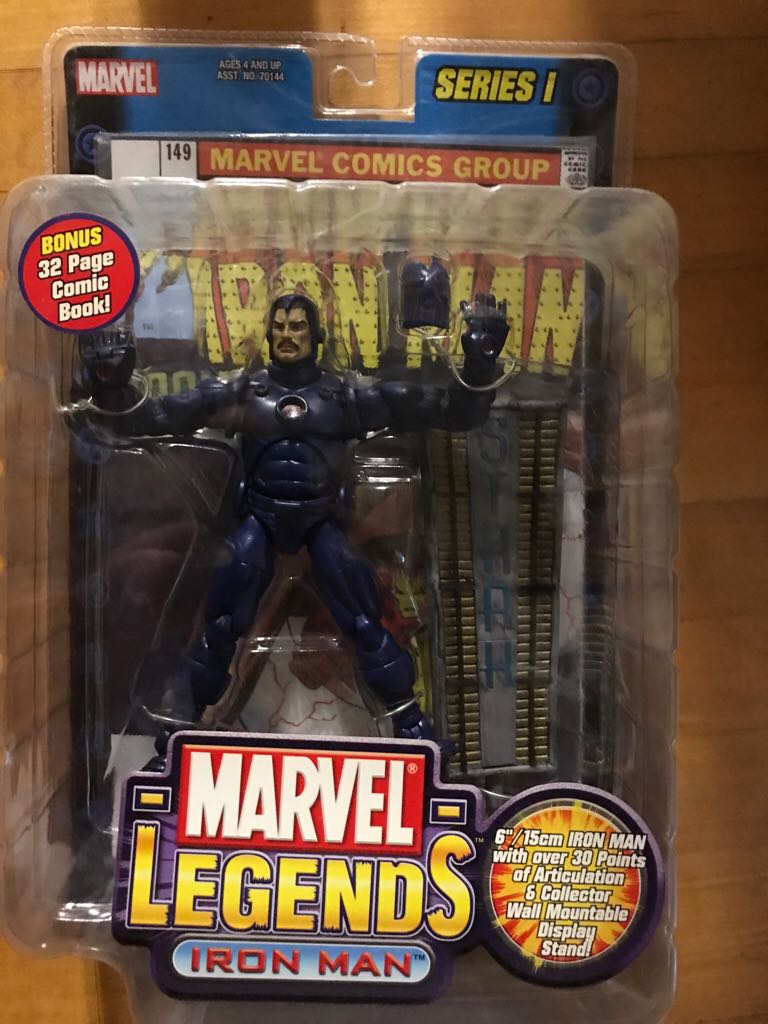Series 1 Iron Man (Stealth Suit Variant) 2002 - Toy Biz (Marvel Legends) action figure collectible [Barcode 086892701935] - Main Image 1
