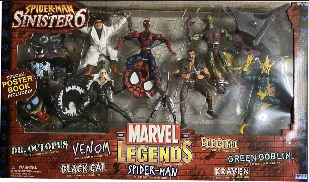 Toybiz Marvel Legends Spider-Man vs. The Sinister 6 Boxset  - Toybiz (Marvel Legends) action figure collectible [Barcode 086892703939] - Main Image 3