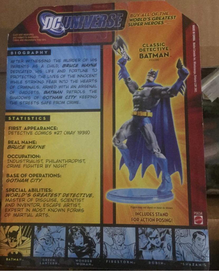 Batman - Mattel (DC Universe Classics) action figure collectible [Barcode 027084749724] - Main Image 2