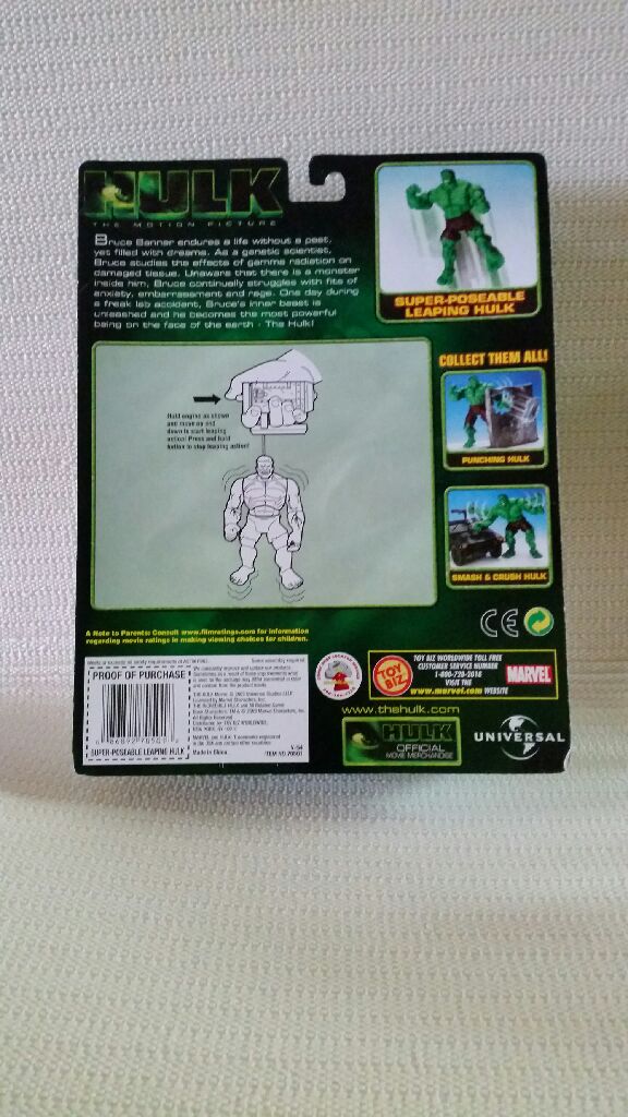 Hulk Movie - Super Pose-able Hulk  action figure collectible [Barcode 086892705018] - Main Image 2