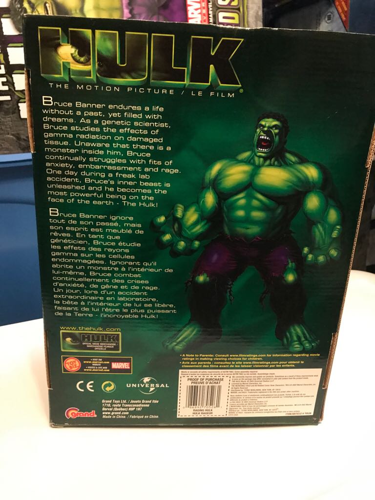 Hulk - 13” Roto Mould Hulk  action figure collectible [Barcode 086892705261] - Main Image 2