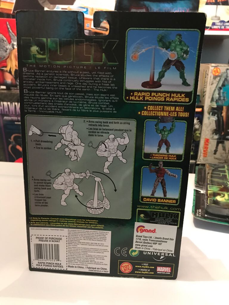 Hulk Movie - Rapid Punch Hulk  action figure collectible [Barcode 086892705315] - Main Image 2