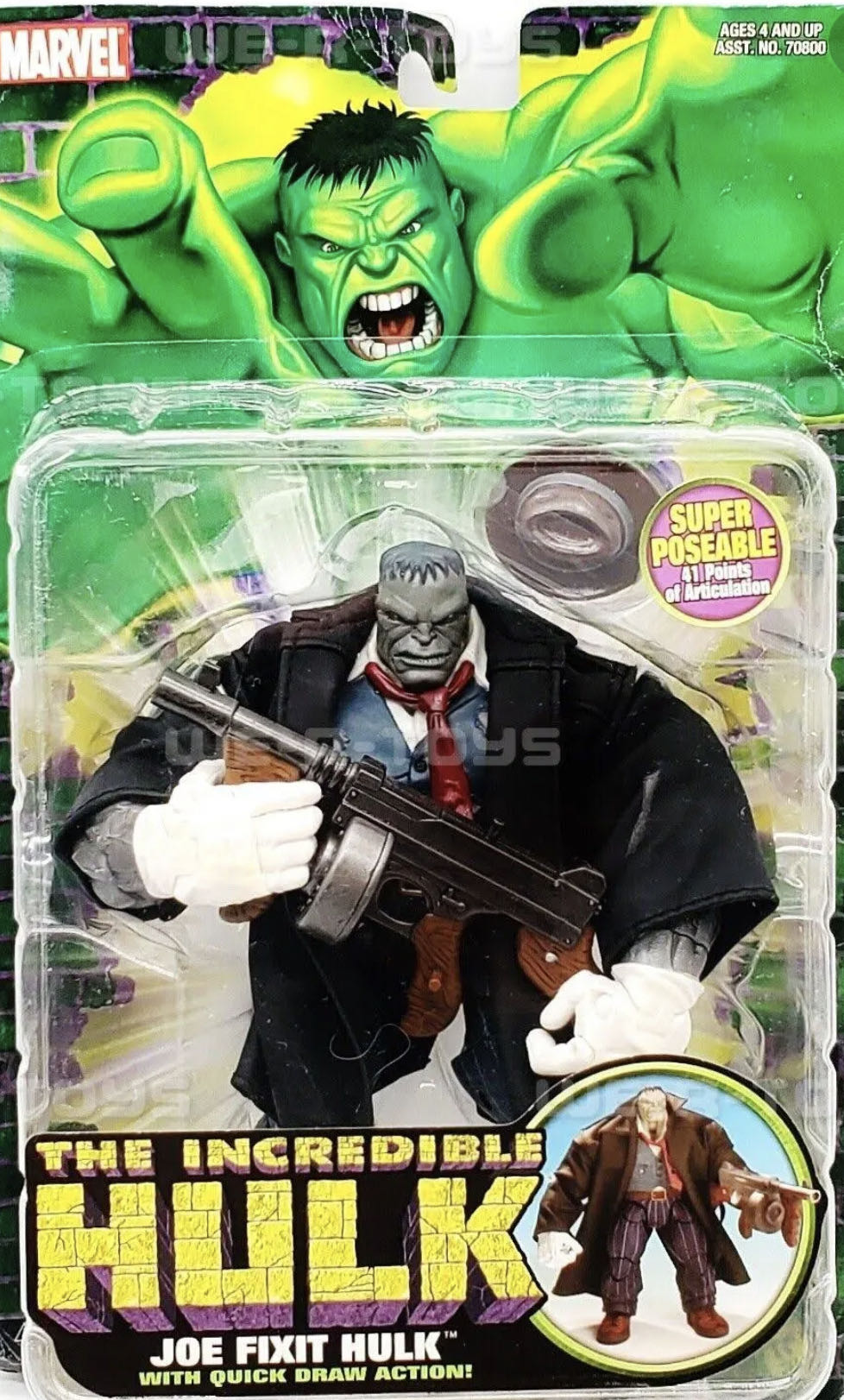 Toybiz Incredible Hulk Classics Joe Fixit Hulk - ToyBiz - Marvel (Hulk) action figure collectible [Barcode 086892708033] - Main Image 2