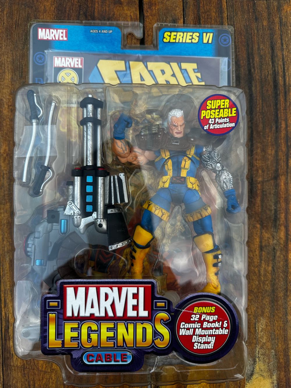 Cable - Toy Biz (Marvel: Legends: 6”) action figure collectible [Barcode 086892711071] - Main Image 3