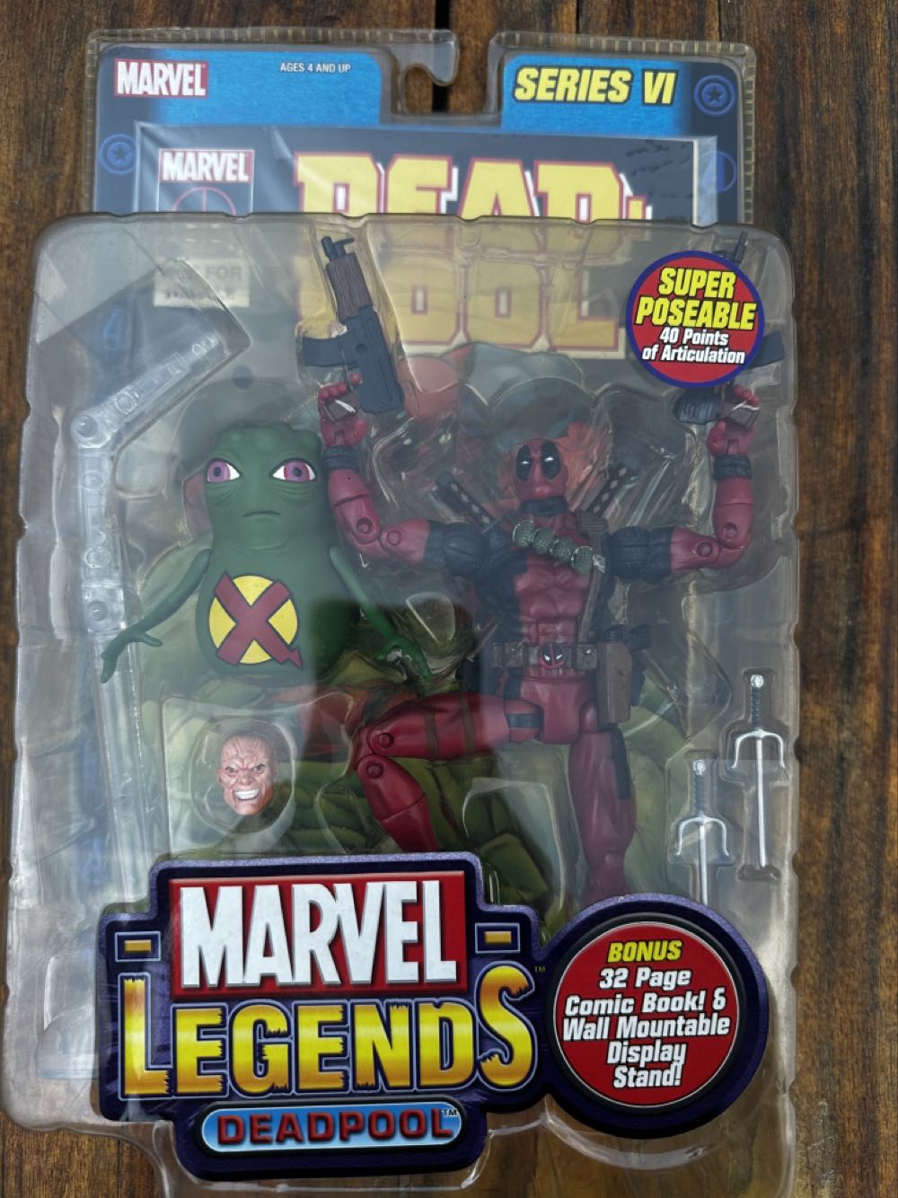 Marvel Legends Deadpool Toy Biz - Hasbro (Marvel Legend Series) action figure collectible [Barcode 086892711088] - Main Image 3