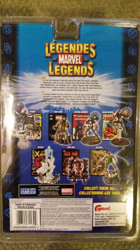 Man-Thing - Toy Biz (Marvel Legends) action figure collectible [Barcode 086892711255] - Main Image 2