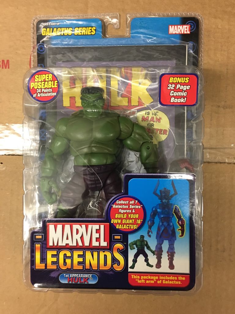 Hulk (1st Appearance) - Toy Biz Worldwide (Galactus Series) action figure collectible [Barcode 086892711378] - Main Image 1