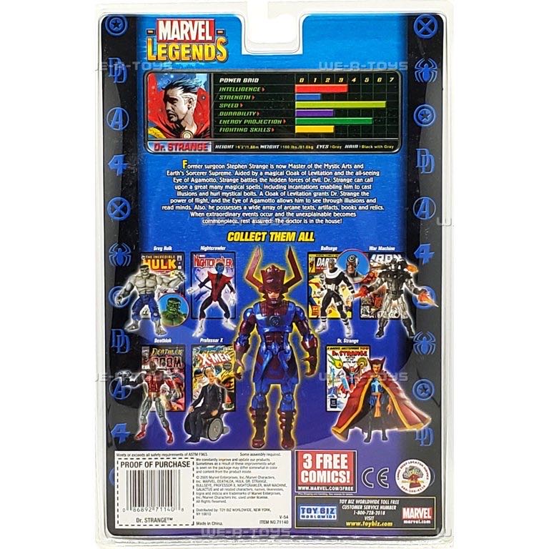 Dr. Strange - Toy Biz (Marvel Legends - Galactus BAF) action figure collectible [Barcode 086892711408] - Main Image 4