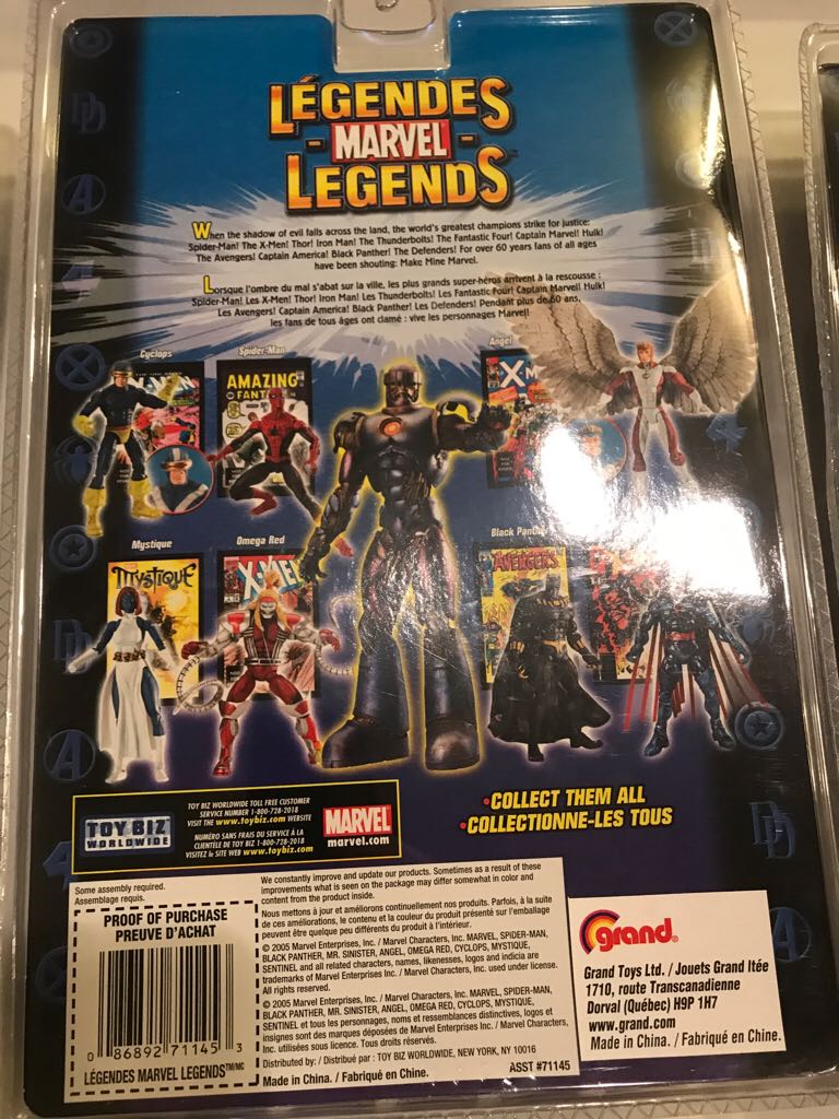 Omega Red - Toybiz (Marvel Legends (BAF - Sentinel)) action figure collectible [Barcode 086892711453] - Main Image 2