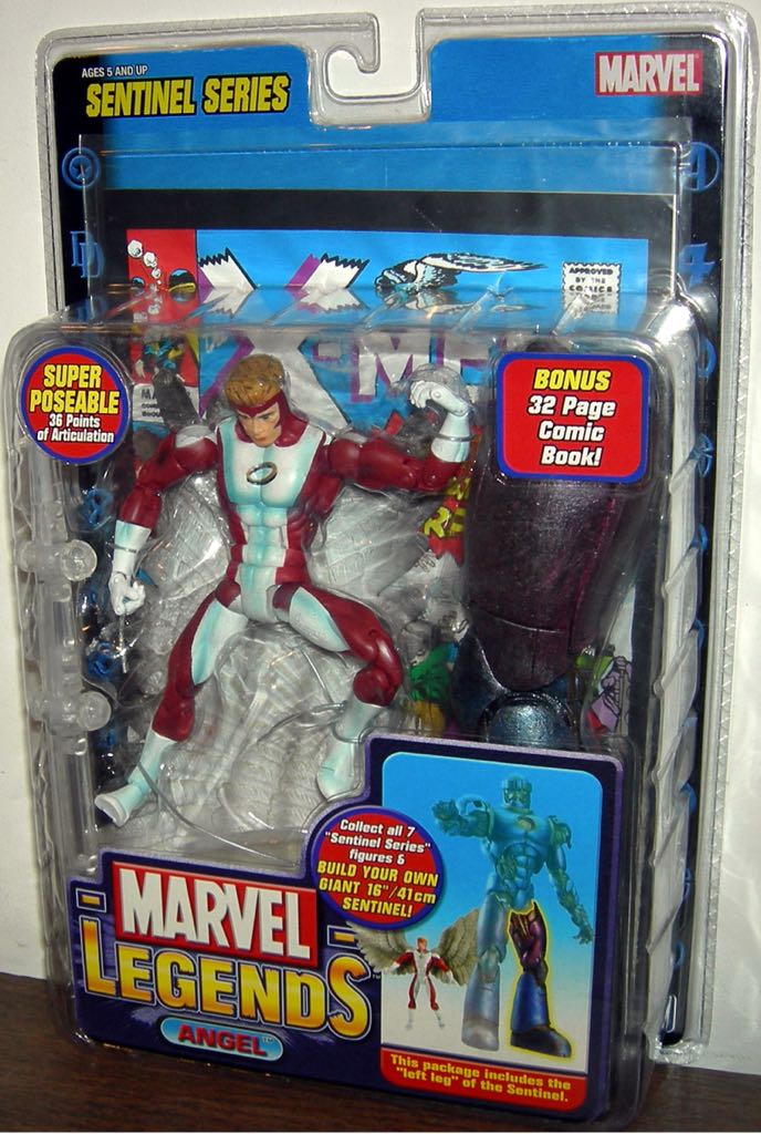 Angel (Red) - Toybiz (Marvel Legends - Series 10 (Sentinel)) action figure collectible [Barcode 086892711491] - Main Image 2