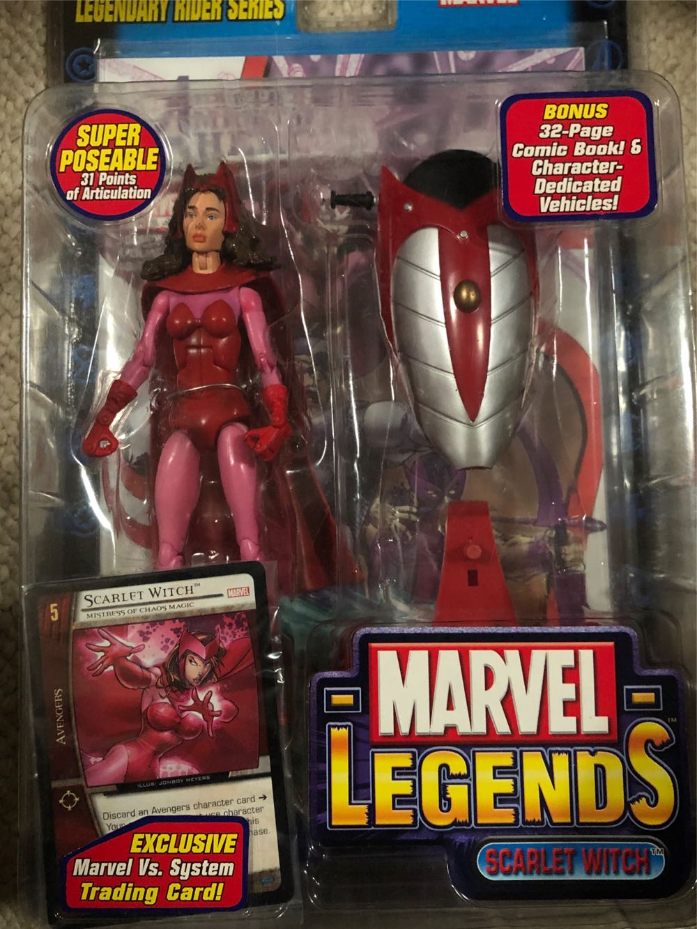 Marvel select Scarlet Witch - Toybiz (Marvel Legends - Legendary Rider Series) action figure collectible [Barcode 086892711637] - Main Image 3