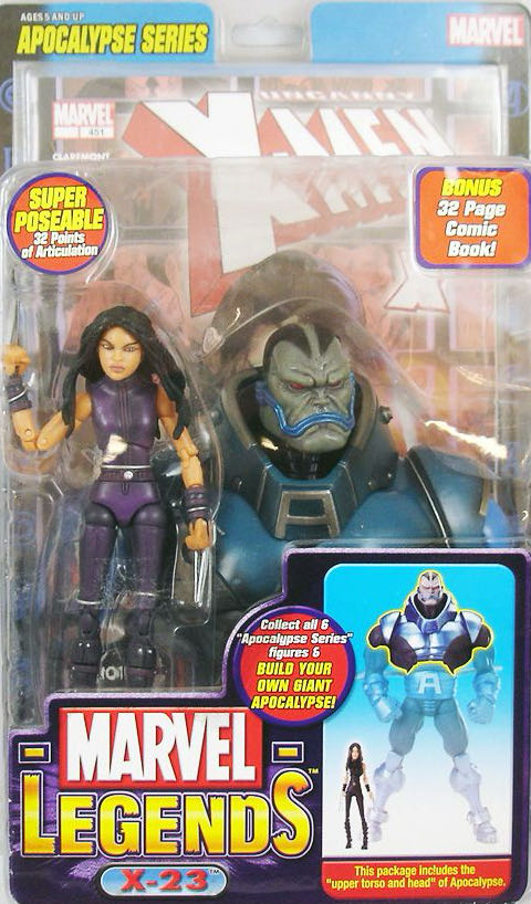 Marvel Select X-23 (purple outfit) Apocalypse BAF - Toybiz (Marvel Legends) action figure collectible [Barcode 086892711705] - Main Image 3