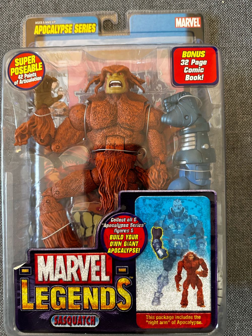 Sasquatch - Toy Biz (Marvel Legends) (Marvel Legends) action figure collectible [Barcode 086892711729] - Main Image 3