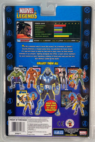 Bishop (Bald Variant) - Toy Biz (Marvel Legends Apocalypse Series) action figure collectible [Barcode 086892711736] - Main Image 3