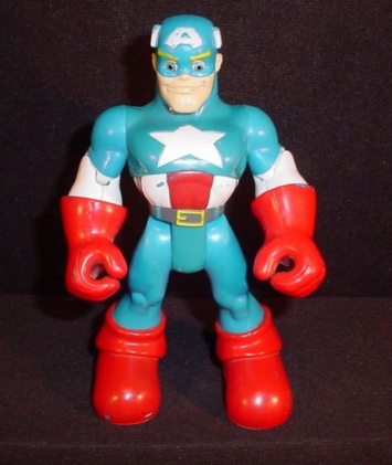 Spider-Man & Friends Captain America - Toy Biz (Spider-man & Friends) action figure collectible [Barcode 086892712436] - Main Image 2