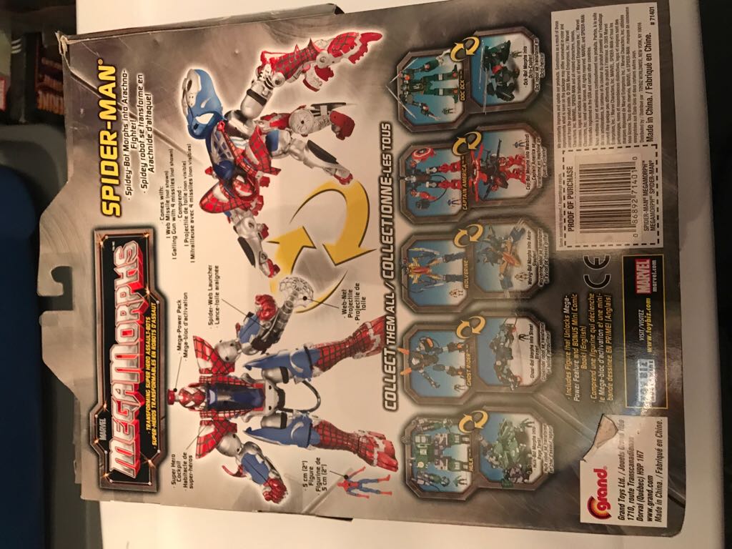 Marvel Megamorphs - Spiderman  action figure collectible [Barcode 086892714010] - Main Image 2