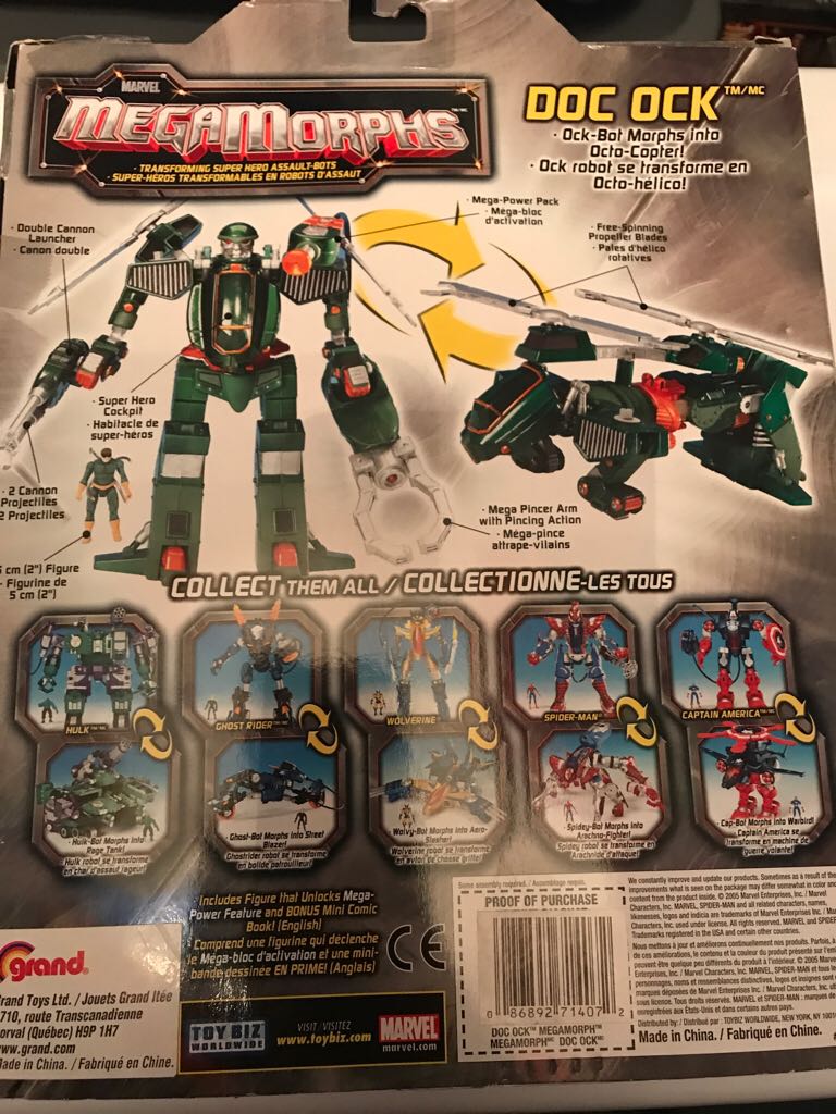 Marvel Megamorphs - Doc Ock  action figure collectible [Barcode 086892714072] - Main Image 2