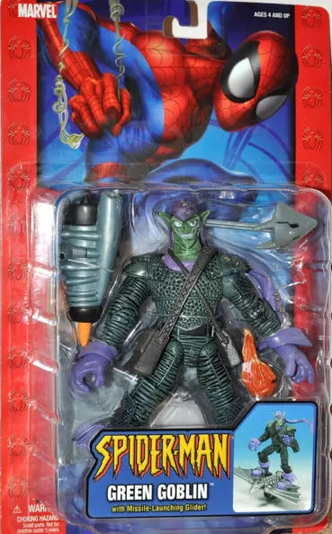 Spider-Man: Green Goblin Missile Launching Glider - Toy Biz (Spider-Man) action figure collectible [Barcode 086892720141] - Main Image 3