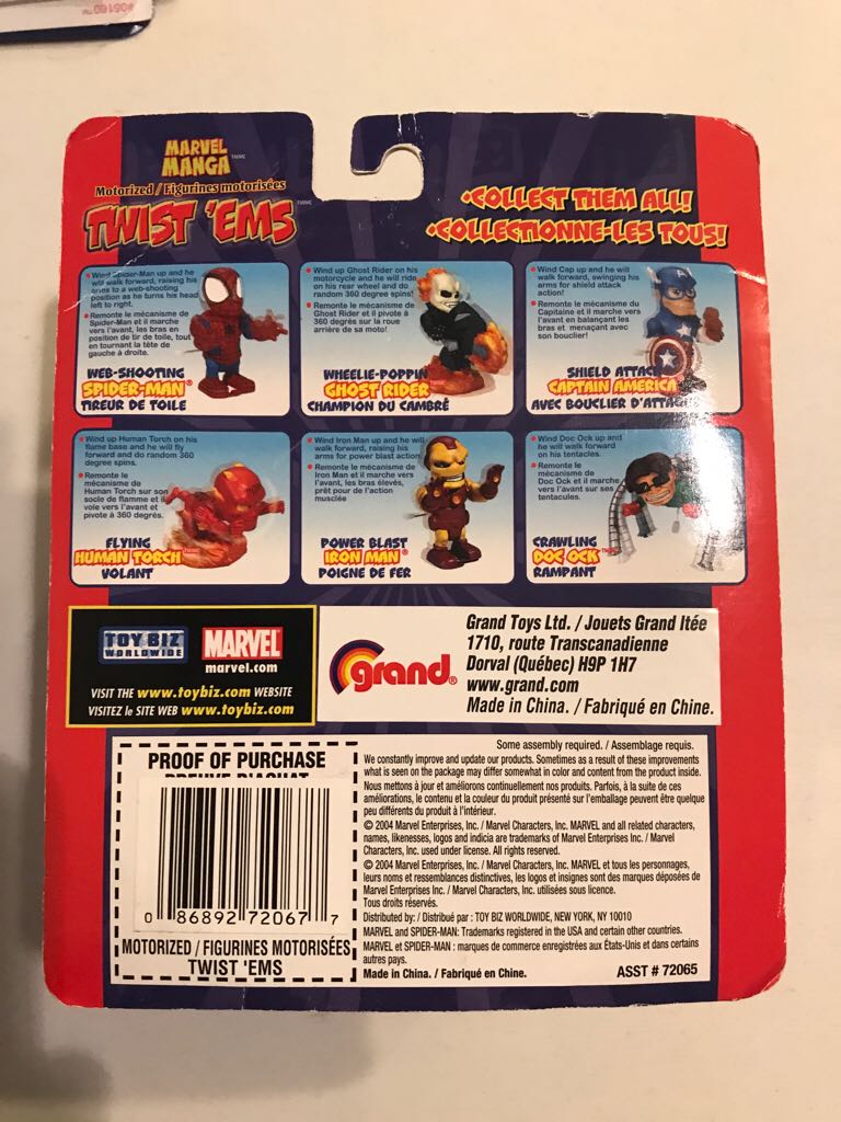 Marvel Twist Ems -ghost Rider  action figure collectible [Barcode 086892720677] - Main Image 2