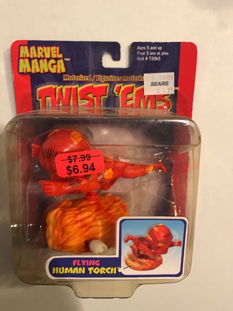 Marvel Twist Ems - Human Torch  action figure collectible [Barcode 086892720691] - Main Image 1