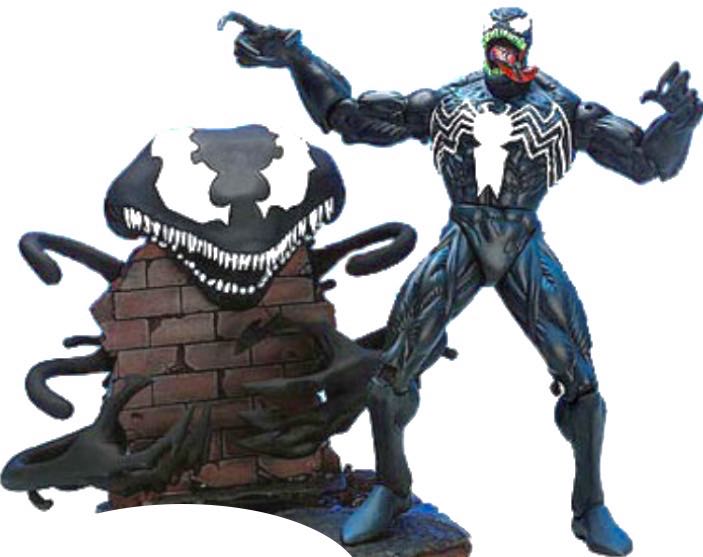Toybiz Marvel Legends Series Spider-Man Classics Series VENOM (Spider-Man Trap Base Edition) - Toybiz (Marvel Legends- Toybiz) action figure collectible [Barcode 086892721582] - Main Image 2