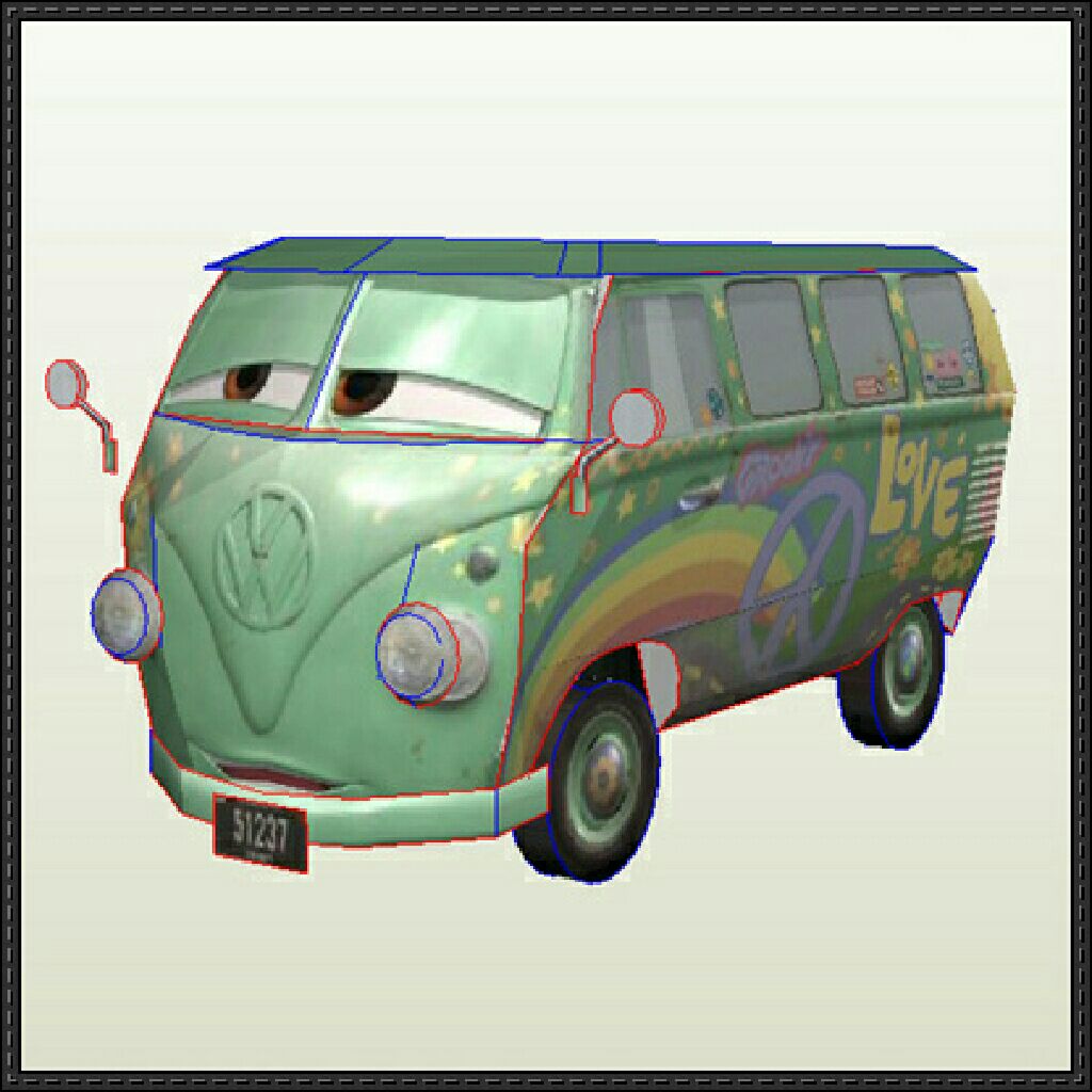 Disney Pixar Cars Fillmore  action figure collectible [Barcode 027084761870] - Main Image 2