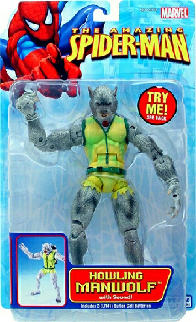 Toybiz SPIDER-MAN Classics The Amazing Spider-Man Howling Man-Wolf - Toybiz (Amazing Spider-Man) action figure collectible [Barcode 086892721865] - Main Image 2