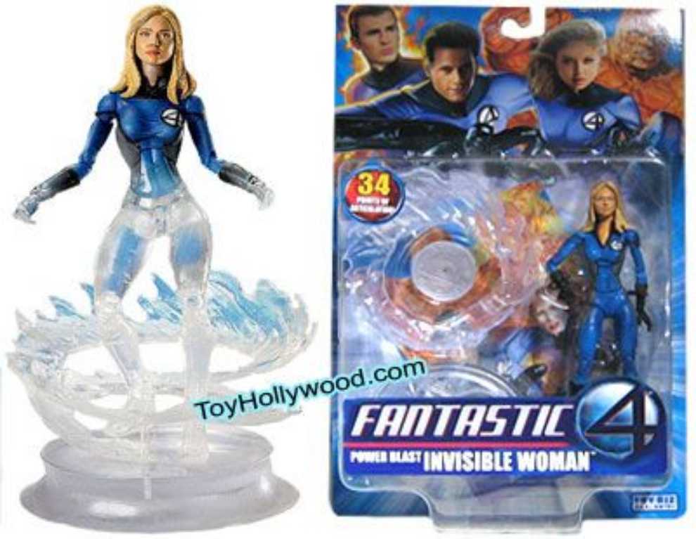 Fantastic Four: Invisible Woman (Power Blast) - Toybiz (Fantastic Four) action figure collectible [Barcode 086892722145] - Main Image 3