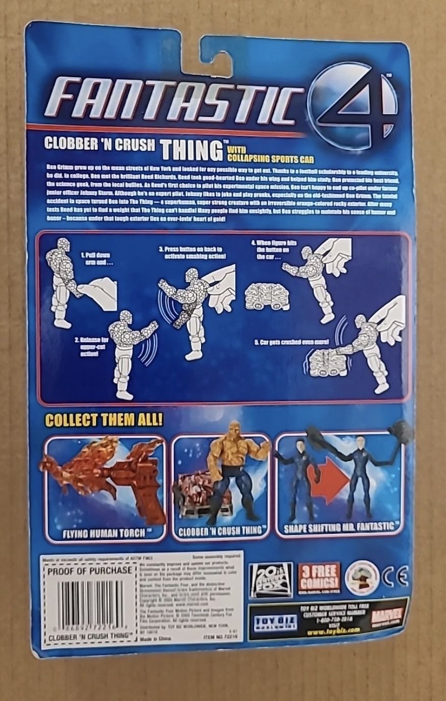 Thing - Toy Biz (Marvel (Fantastic Four - 2000s Movies)) action figure collectible [Barcode 086892722169] - Main Image 4