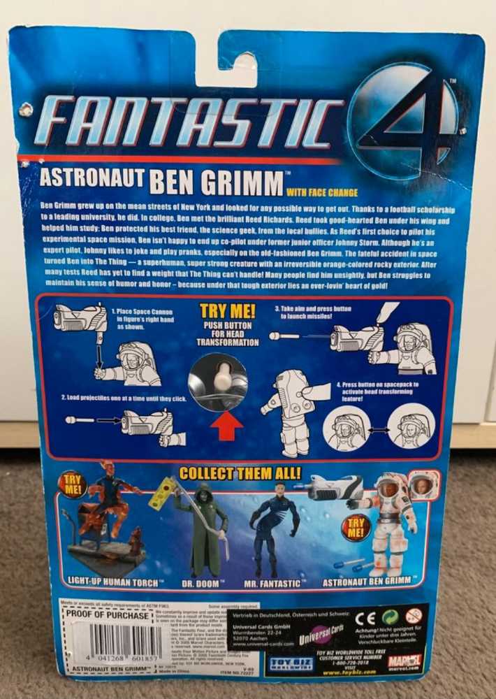Toybiz Fantastic 4 Movie Astronaut Ben Grimm - Hasbro (Fantastic Four) action figure collectible [Barcode 086892722275] - Main Image 3
