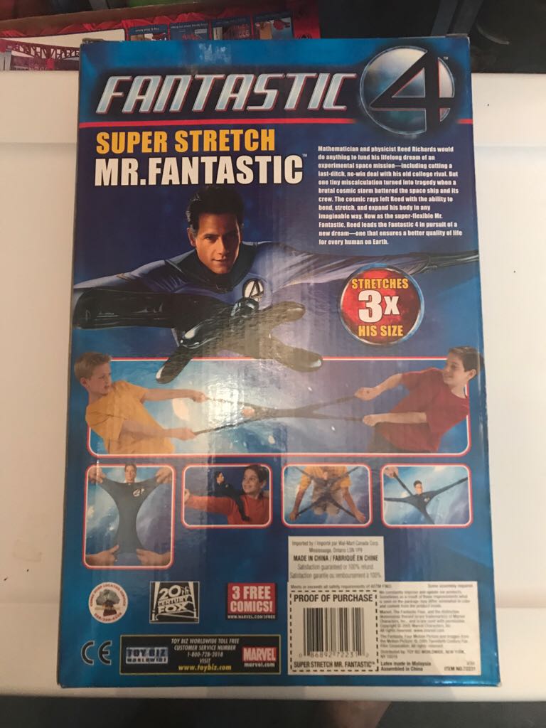 Fantastic Four - Mr Fantastic Super Stretch  action figure collectible [Barcode 086892722312] - Main Image 2