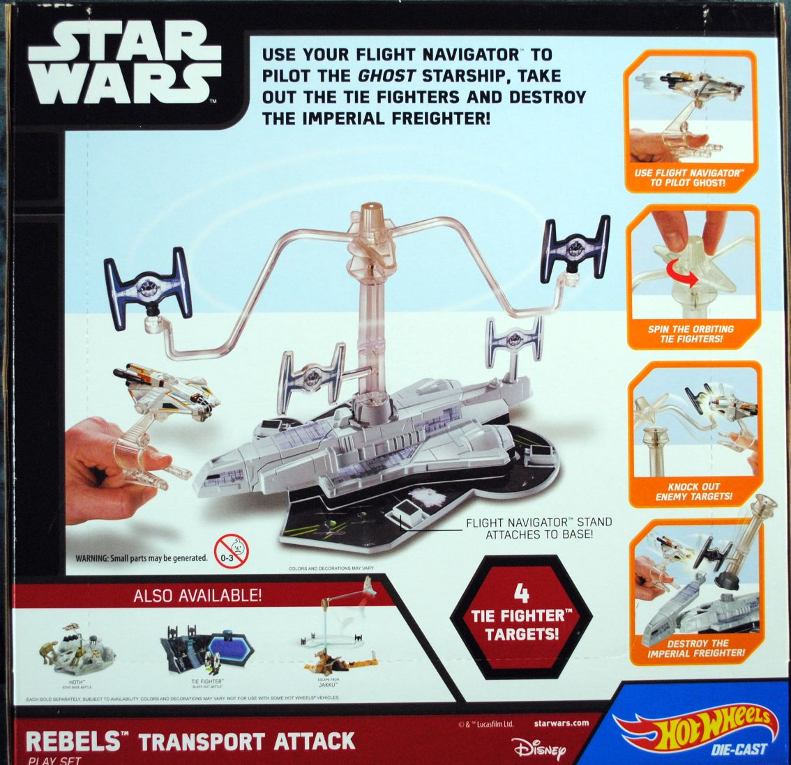 Hot Wheels Star Wars Playset Rebels Transport Attack SWR - Hot Wheels from Mattel (Star Wars Hot Wheels) action figure collectible [Barcode 0887961069600] - Main Image 2