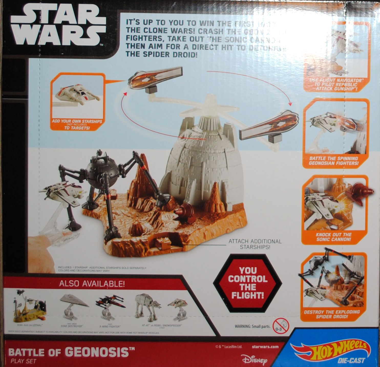 Hot Wheels Star Wars Playset Battle Of Geonosis - Hot Wheels from Mattel (Star Wars Hot Wheels) action figure collectible [Barcode 0887961069617] - Main Image 2