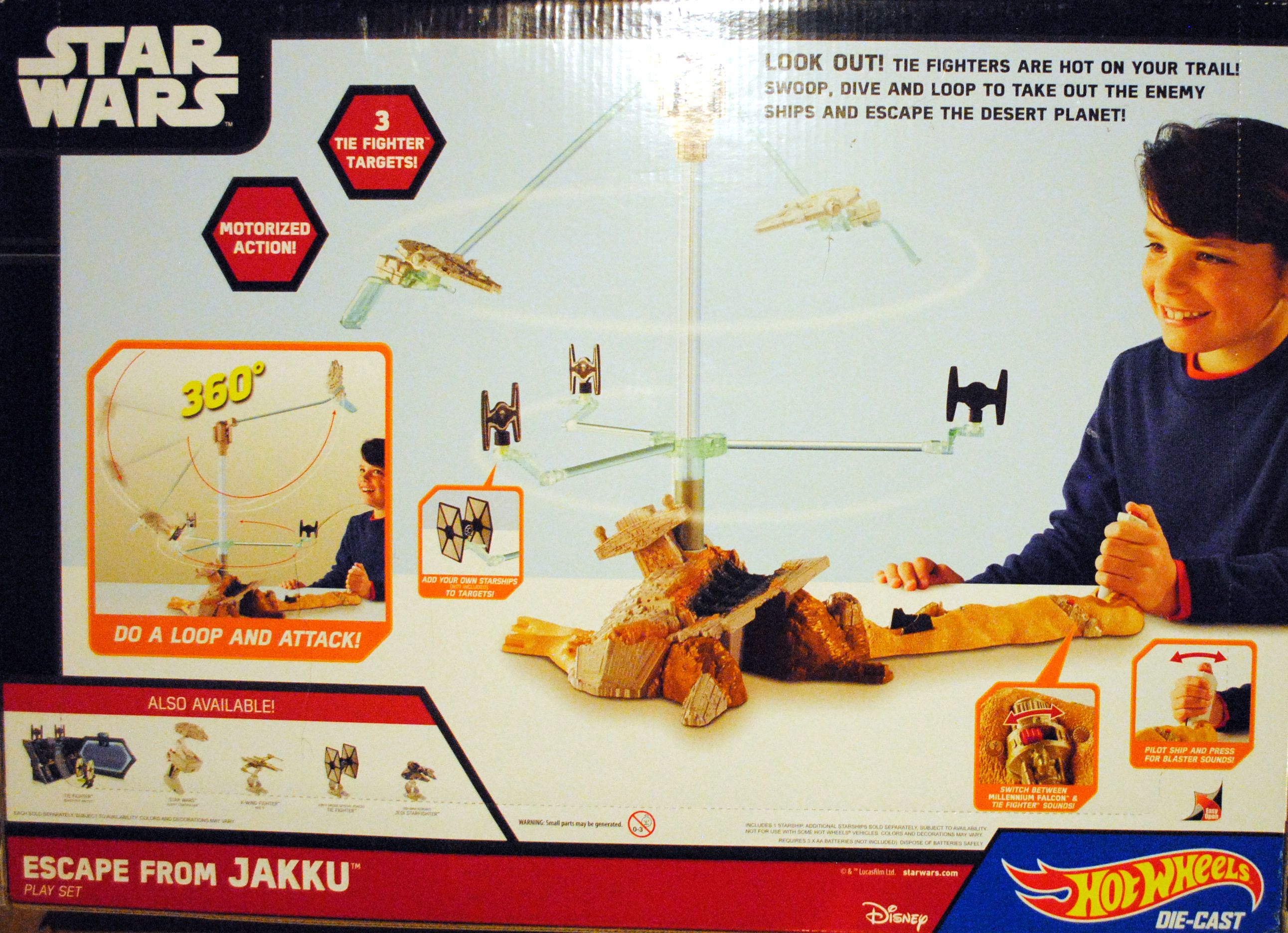 Hot Wheels Star Wars Playset Escape From Jakku - Hot Wheels from Mattel (Star Wars Hot Wheels) action figure collectible [Barcode 0887961069624] - Main Image 2