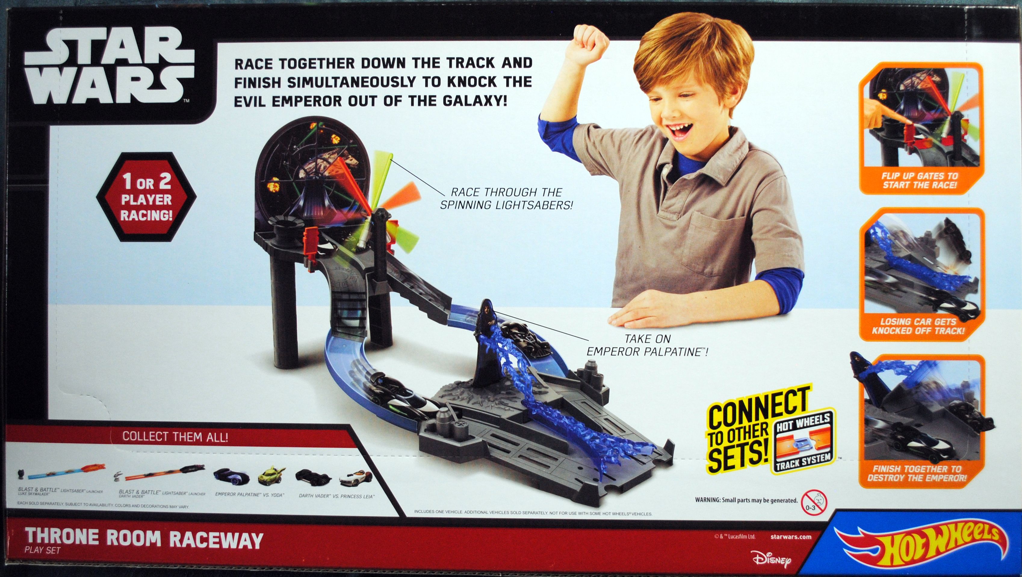 Hot Wheels Star Wars Playset Throne Room Raceway - Hot Wheels by Mattel (Star Wars Hot Wheels) action figure collectible [Barcode 0887961069761] - Main Image 2