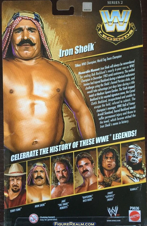 Iron Sheik - Mattel Wwe (WWE Legends Series 2) action figure collectible [Barcode 027084786644] - Main Image 4