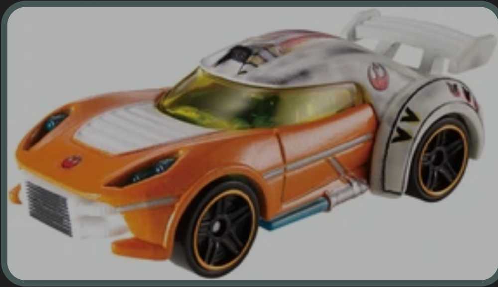 Hot Wheels Star Wars Character Luke Skywalker Blue - Hot Wheels from Mattel (Star Wars Hot Wheels Cars) action figure collectible [Barcode 0887961129878] - Main Image 3