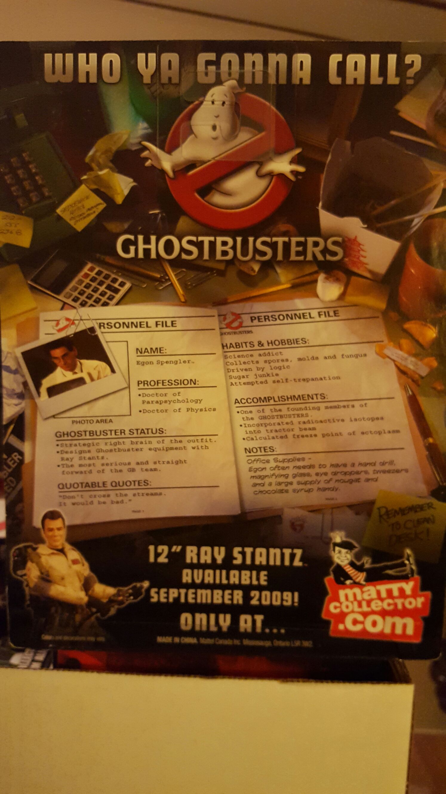 Ghostbusters: SDCC Egon Spengler - Mattel (Ghostbusters) action figure collectible [Barcode 027084798593] - Main Image 2