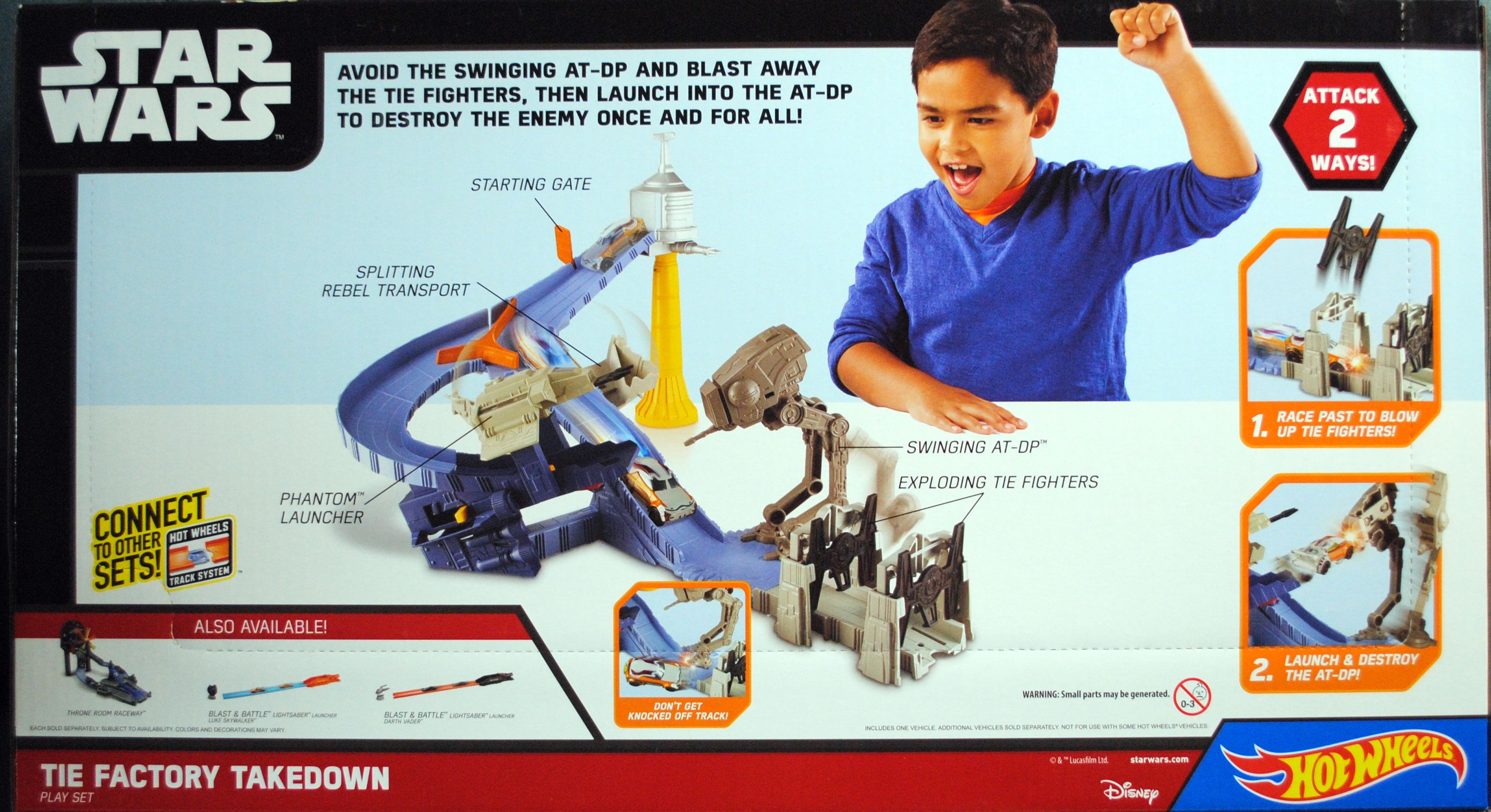 Hot Wheels Star Wars Playset Tie Factory Takedown - Hot Wheels from Mattel (Star Wars Hot Wheels) action figure collectible [Barcode 0887961140729] - Main Image 2