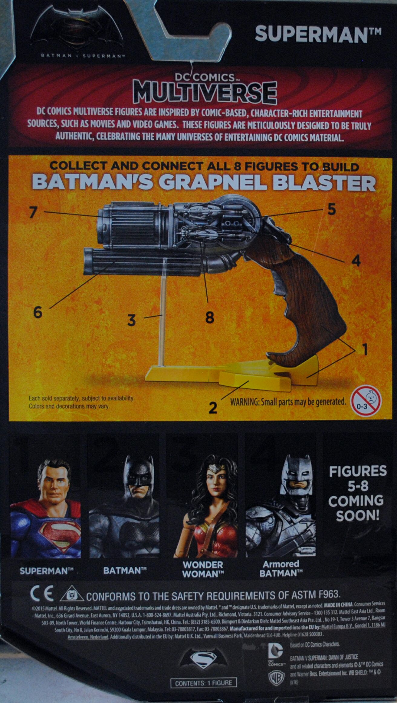 Superman - Mattel (Batman V Superman: Dawn Of Justice) action figure collectible [Barcode 0887961224924] - Main Image 2