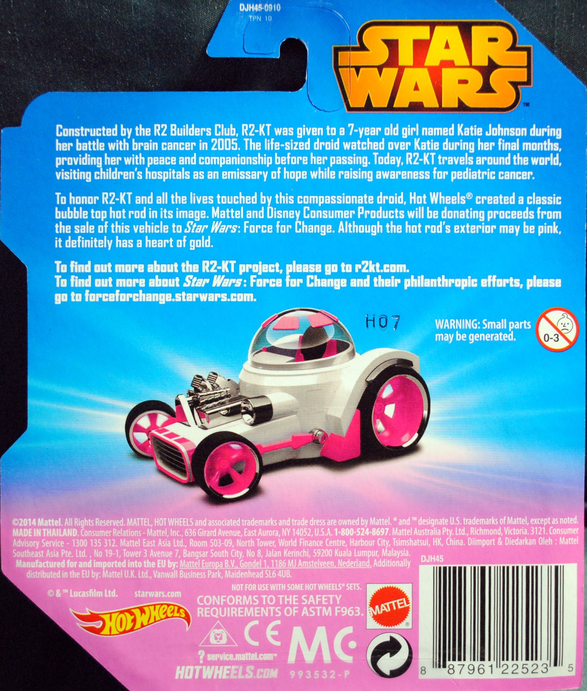 Hot Wheels Star Wars Character R2-KT Blue - Hot Wheels from Mattel (Star Wars Hot Wheels) action figure collectible [Barcode 0887961225235] - Main Image 2