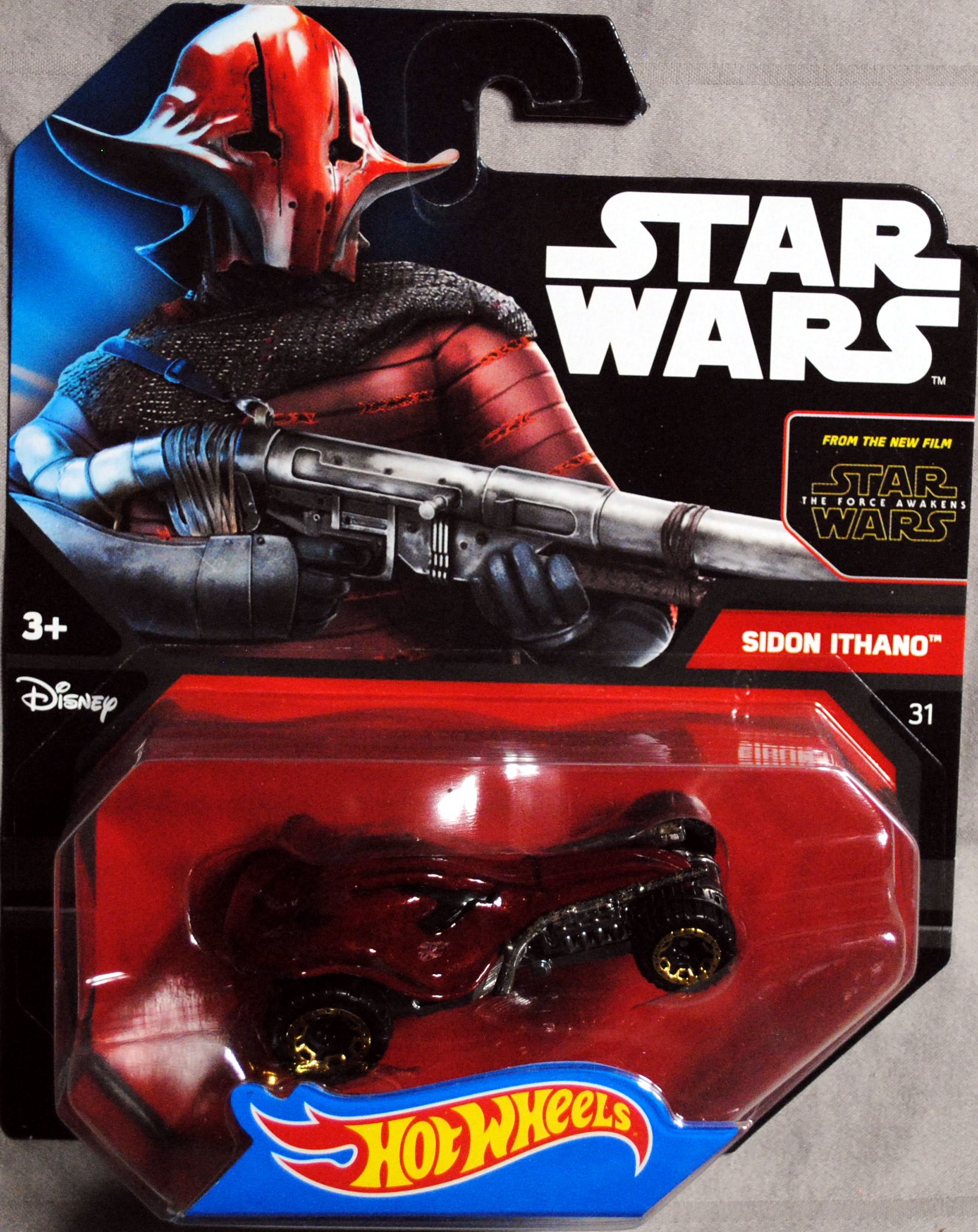 Hot Wheels Star Wars Character Sidon Ithano TFA - Hot Wheels from Mattel (Star Wars Hot Wheels) action figure collectible [Barcode 0887961227192] - Main Image 1