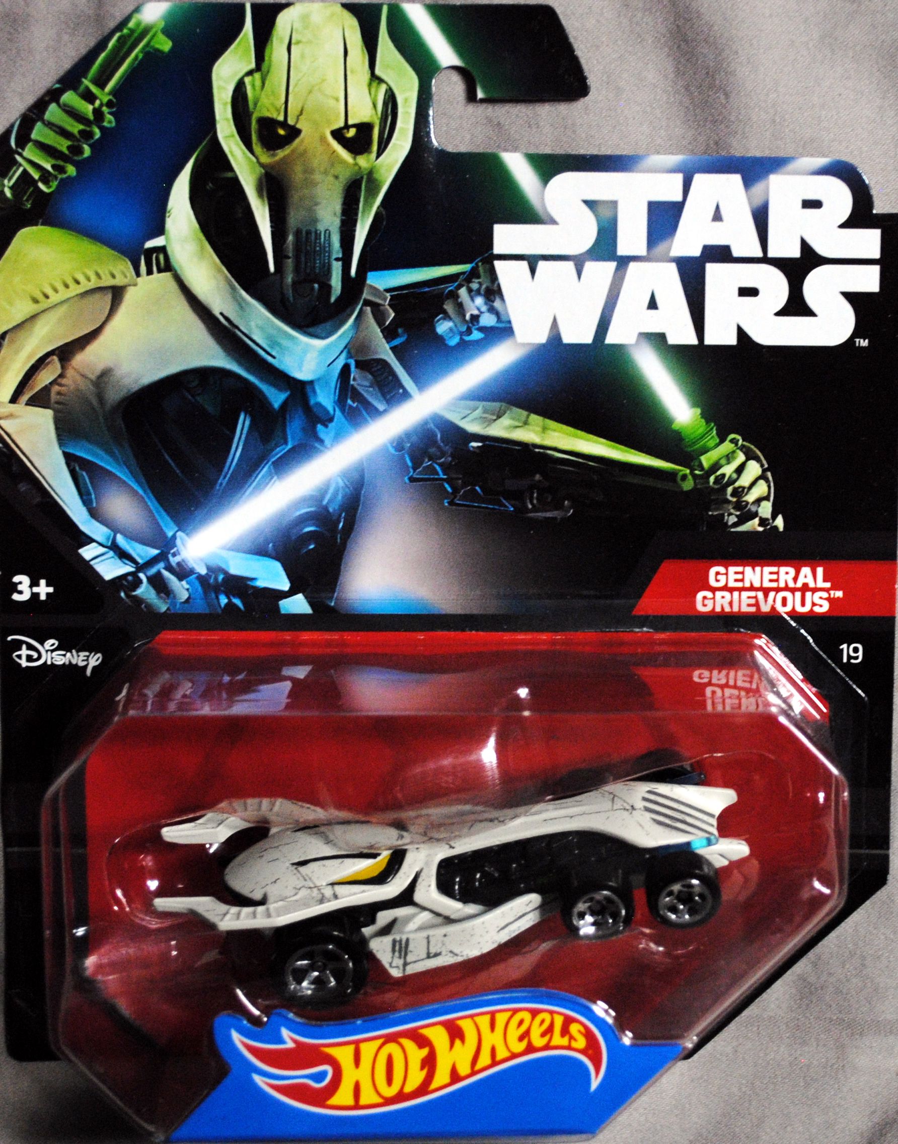Hot Wheels Star Wars Character General Grievous TFA - Hot Wheels from Mattel (Star Wars Hot Wheels) action figure collectible [Barcode 0887961227222] - Main Image 1