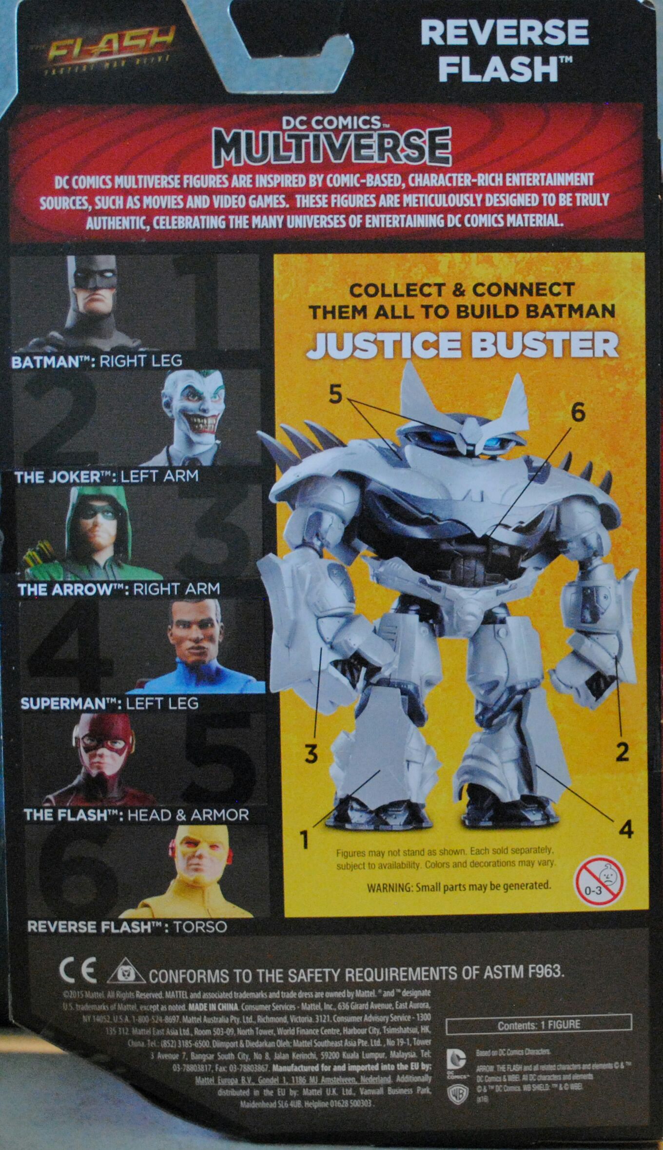 DC Comics Multiverse The Flash TV Series Reverse Flash - DC Mattel (The Flash TV Series) action figure collectible [Barcode 0887961245257] - Main Image 2